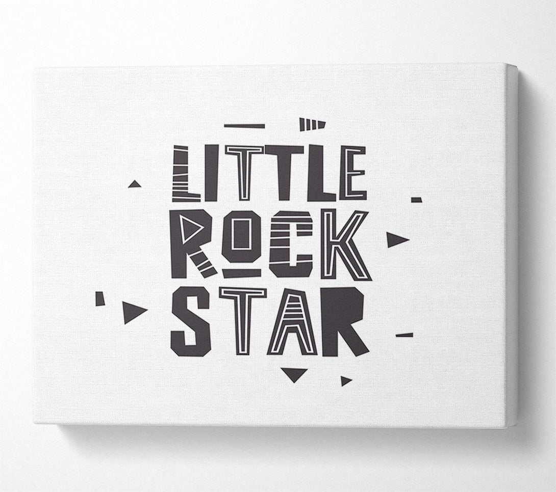  A Canvas Print of Little Rock Star Canvas Wall Art