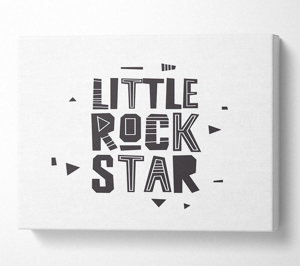  A Canvas Print of Little Rock Star Canvas Wall Art