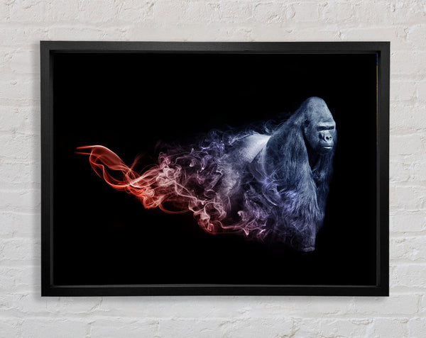 Smokey Gorilla Framed Print