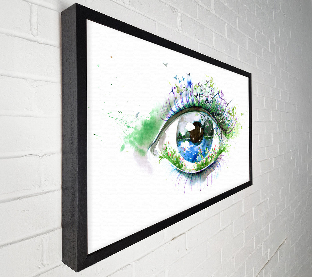  A Canvas Print of Watercolour Nature Eye Canvas Art