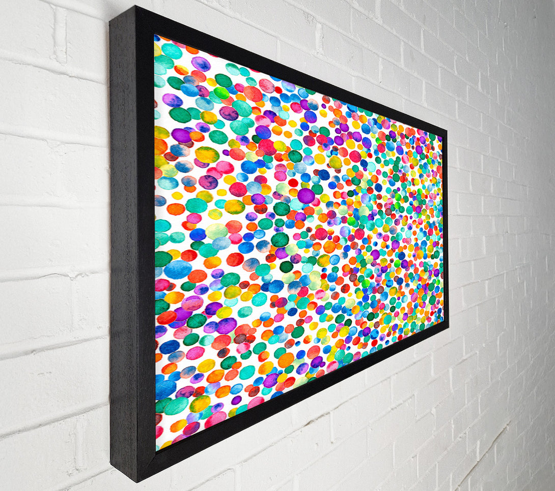  A Canvas Print of Thousands Of Watercolour Dots Canvas Art