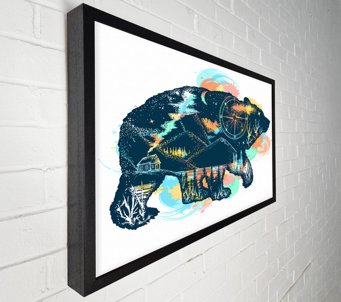  A Canvas Print of Compass Bear Canvas Print