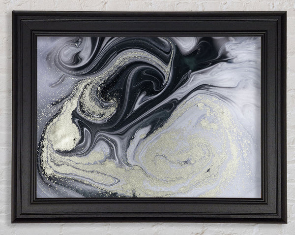 Marble Paint Texture Framed Print
