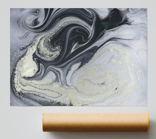 Marble Paint Texture Print