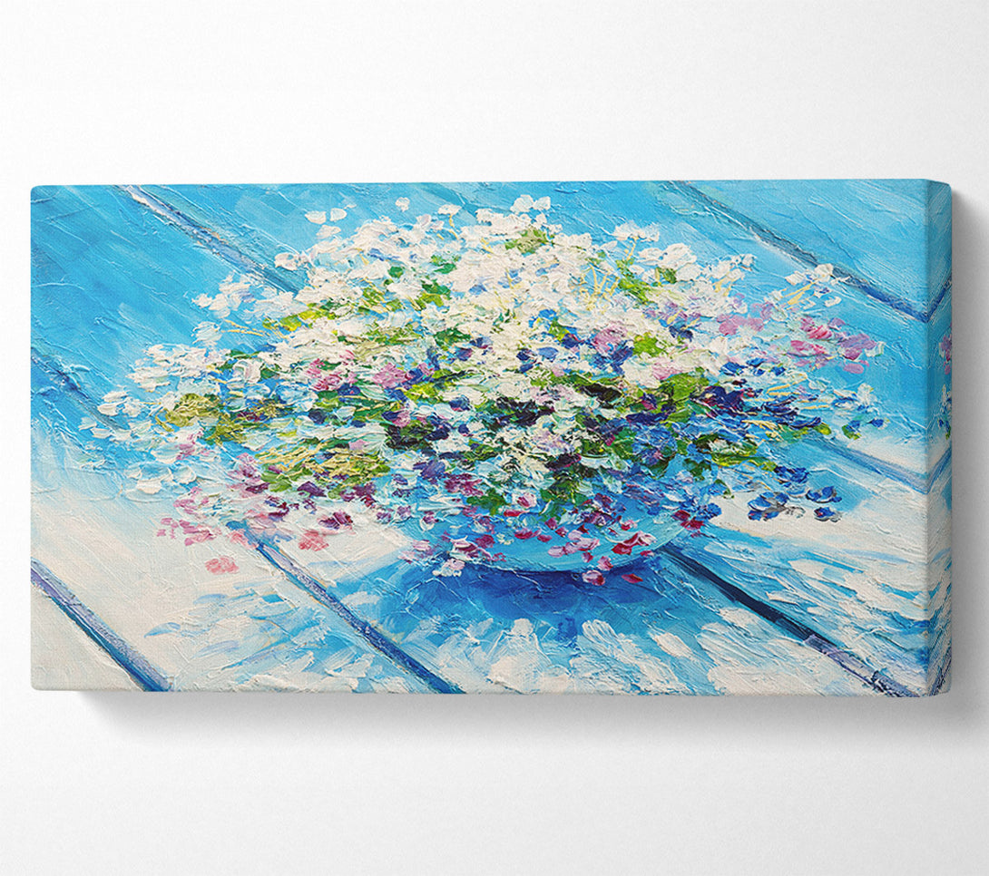  A Canvas Print of Dainty Flowers In A Vase Canvas Print
