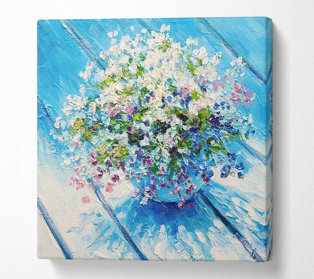  A Canvas Print of Dainty Flowers In A Vase Canvas Print