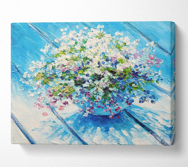 A Canvas Print of Dainty Flowers In A Vase Canvas Print
