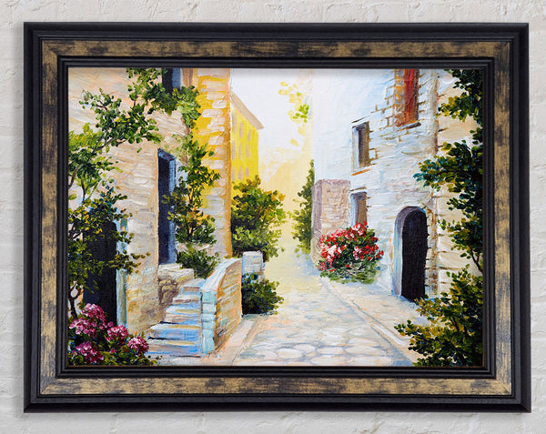 The Streets Of Paphos Framed Print