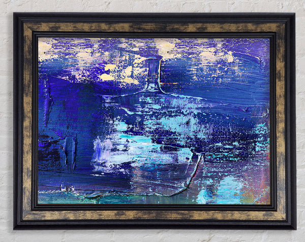 Acrylic Art Paint Textures Framed Print