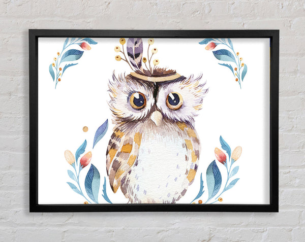 Native Indian Owl Framed Print