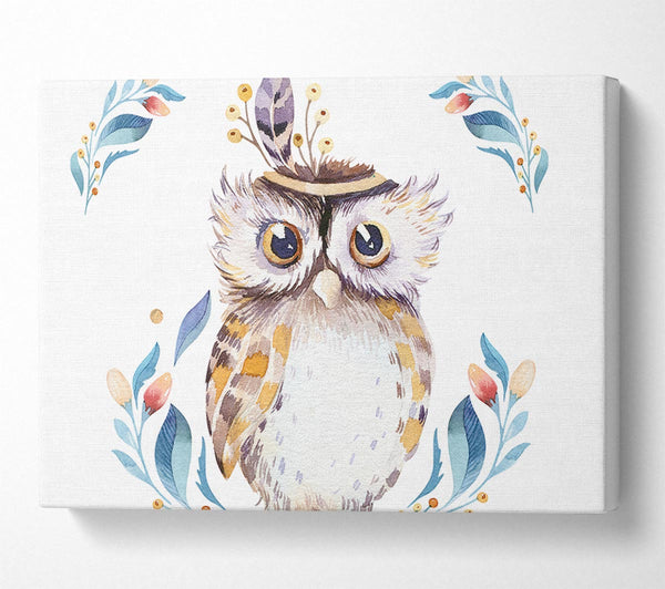  A Canvas Print of Native Indian Owl Canvas Art