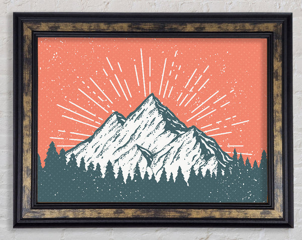 The Mountain Peak Framed Print