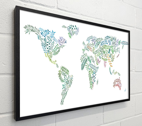 Leafy World Map