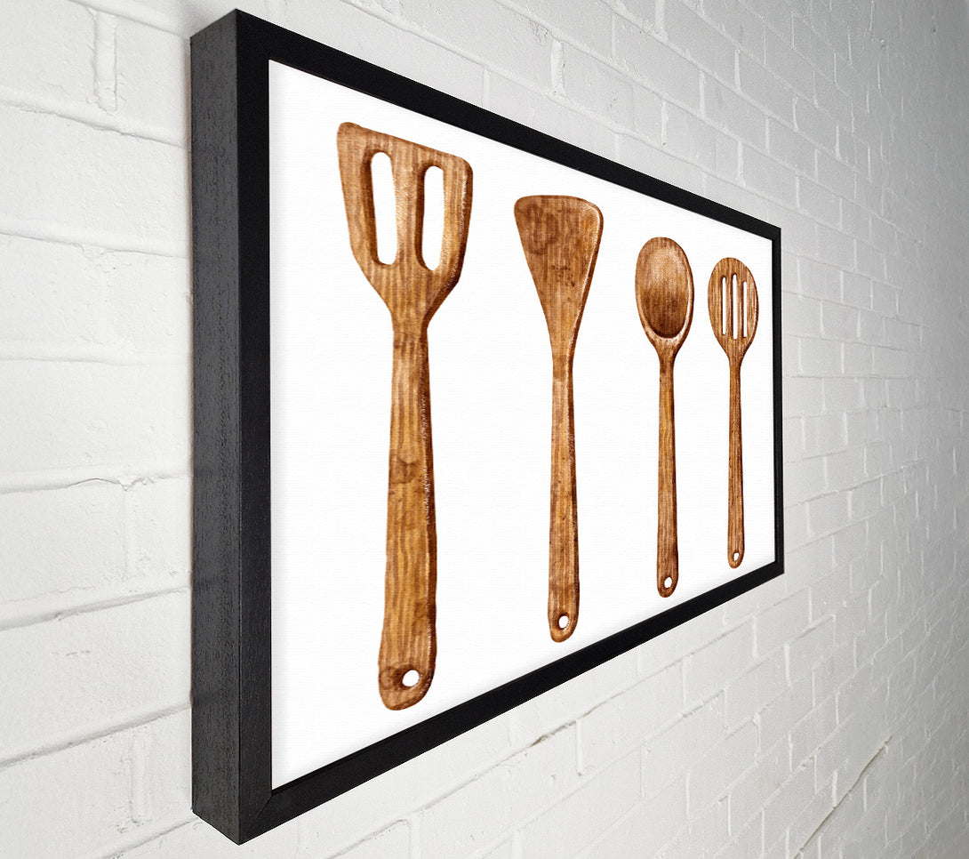  A Canvas Print of Wooden Utensils Canvas Print
