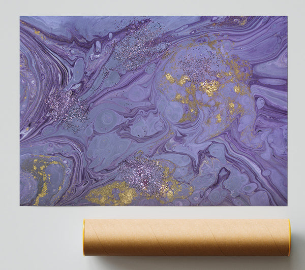 Purple Bomb Of Oil Print