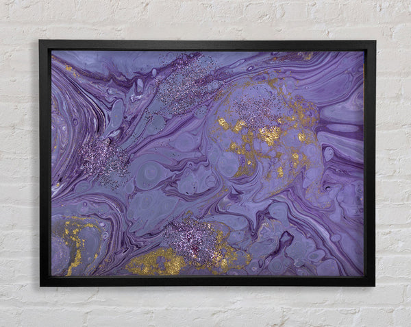 Purple Bomb Of Oil Framed Print
