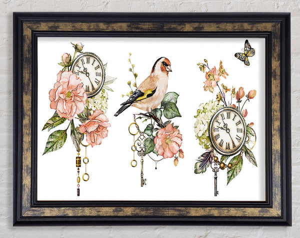 Three Floral Staments Framed Print