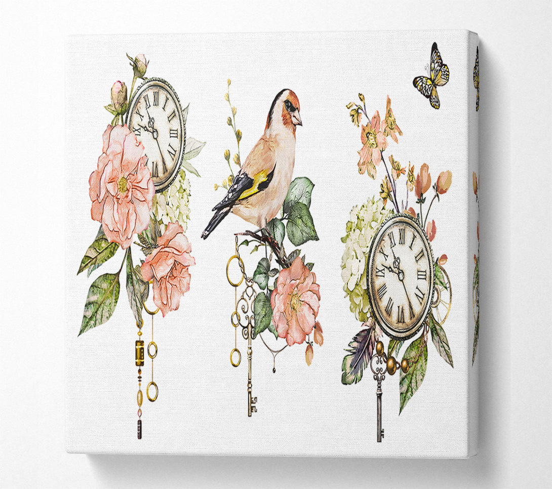  A Canvas Print of Three Floral Staments Canvas Wall Art