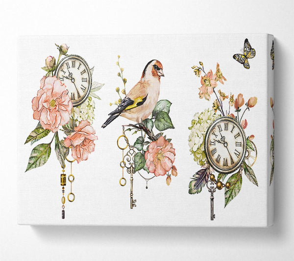  A Canvas Print of Three Floral Staments Canvas Wall Art