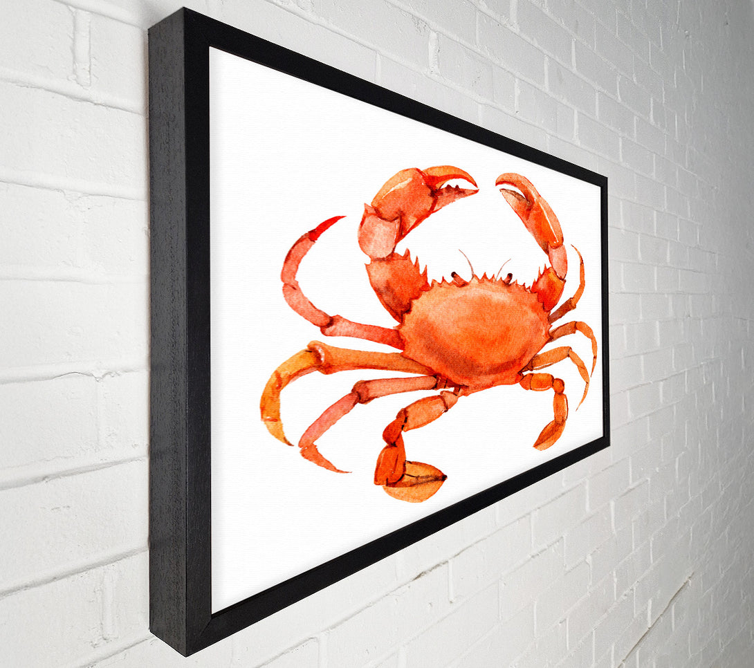  A Canvas Print of Watercolour Crab Canvas Art