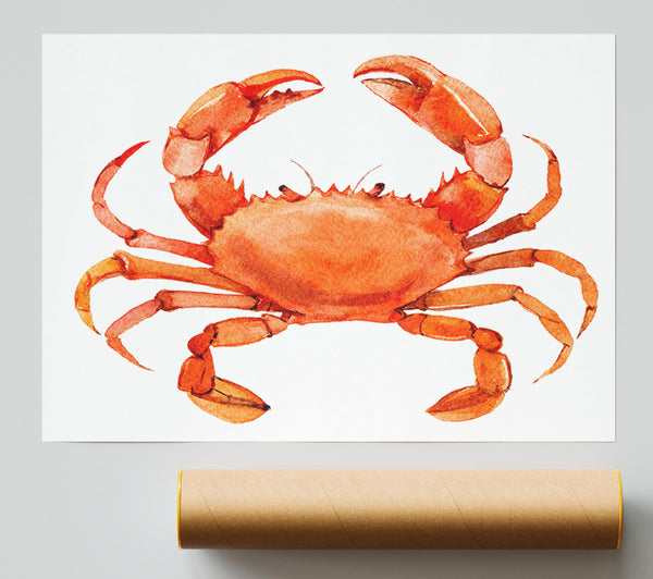 Watercolour Crab Giclee Print