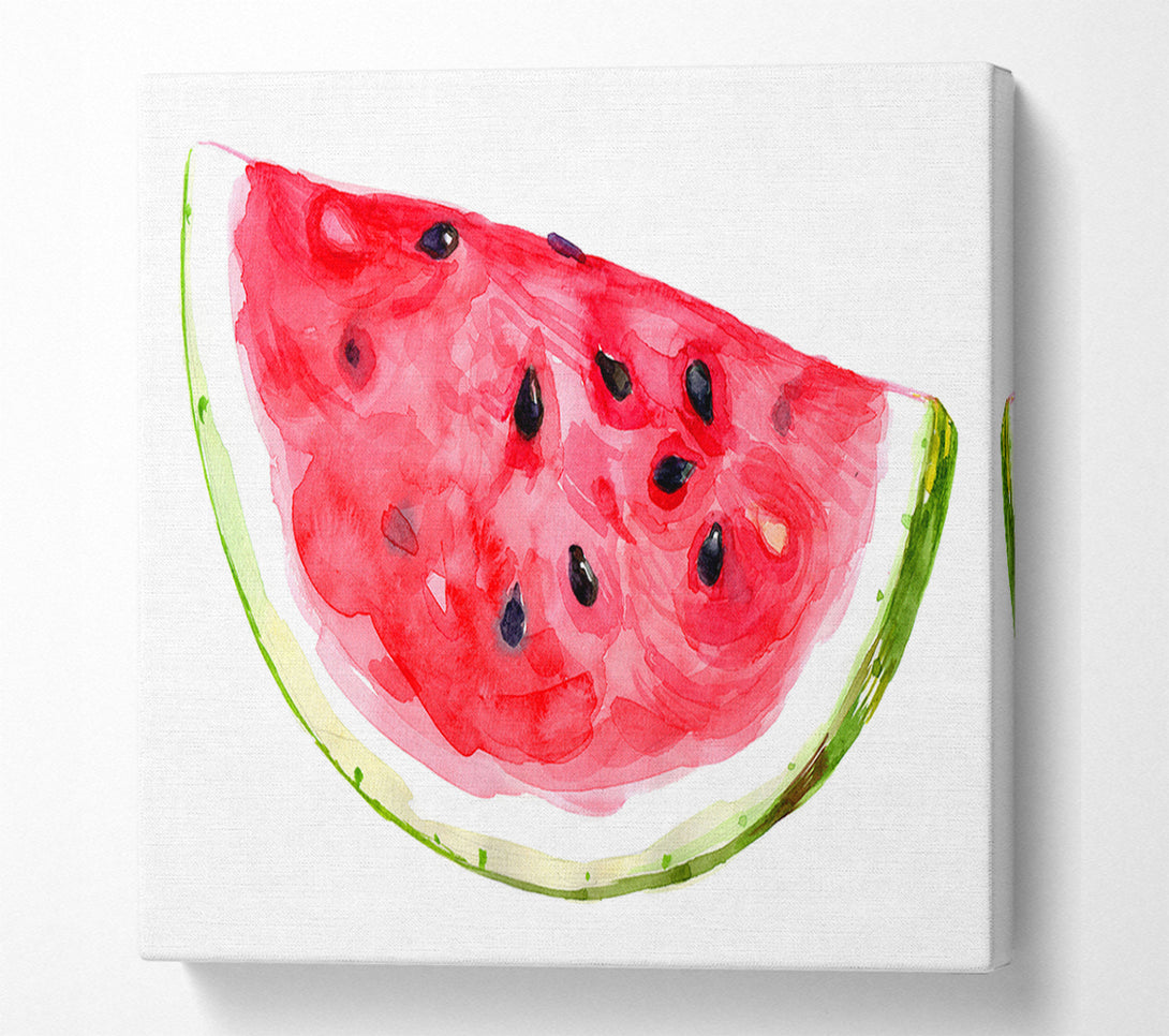  A Canvas Print of Watercolour Watermelon Canvas Print