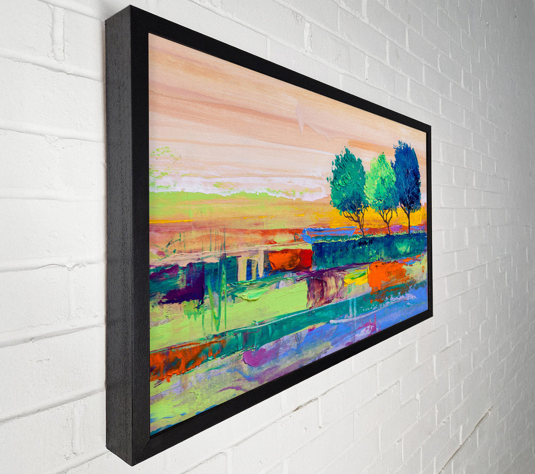  A Canvas Print of Three Trees In The Wind Canvas Wall Art