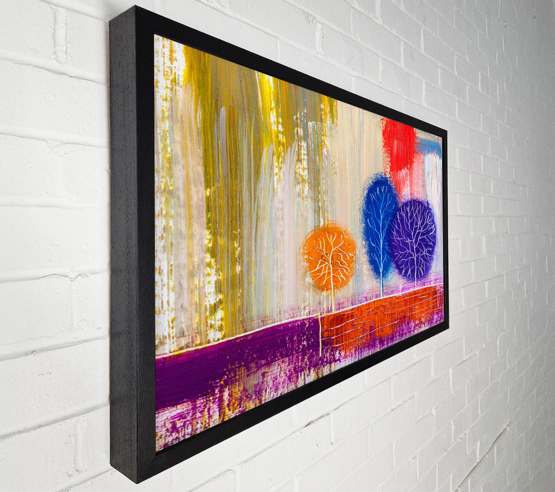  A Canvas Print of Trees In The Meadow Art Canvas Art