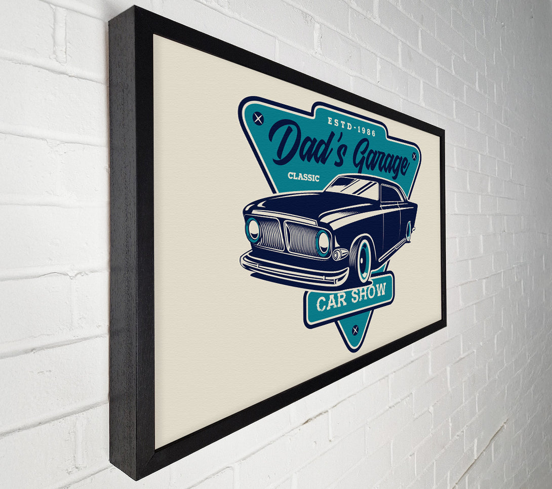  A Canvas Print of Dads Garage Canvas Art
