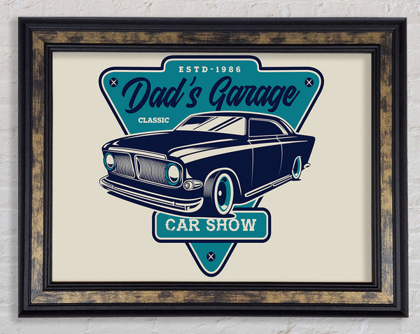 Dads Garage Framed Print