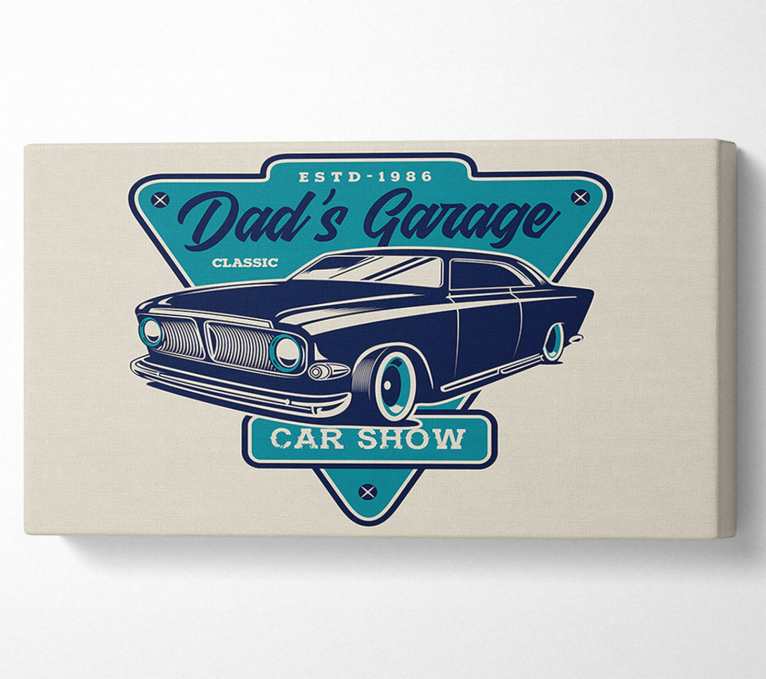  A Canvas Print of Dads Garage Canvas Art