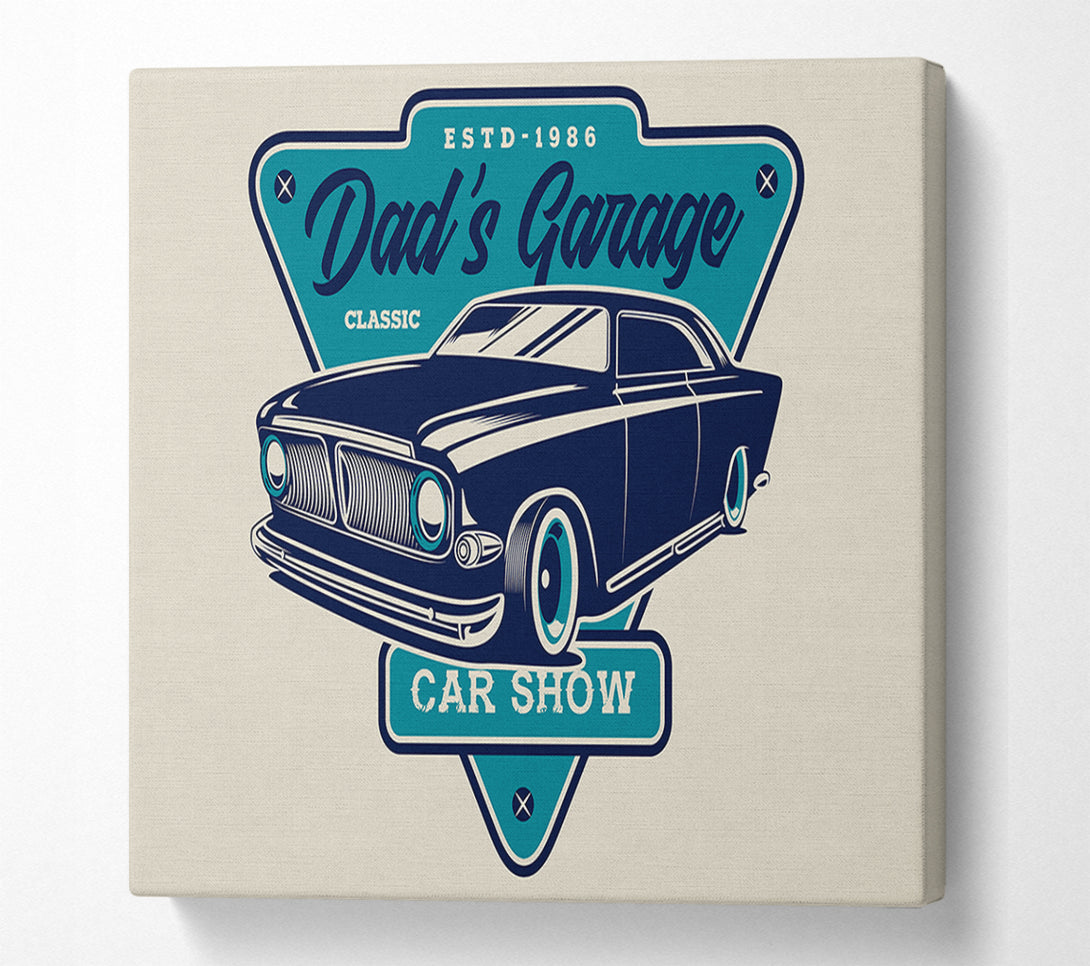  A Canvas Print of Dads Garage Canvas Art