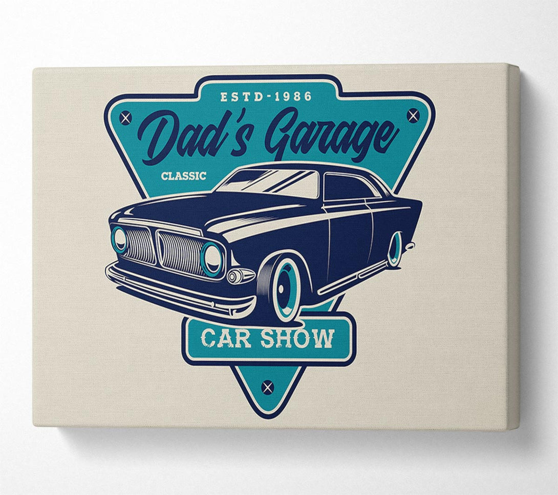  A Canvas Print of Dads Garage Canvas Art