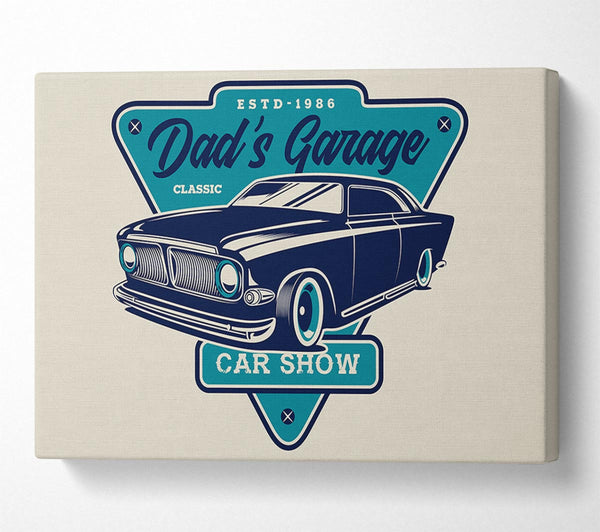  A Canvas Print of Dads Garage Canvas Art
