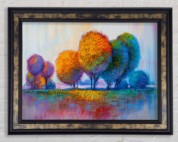 Trees In The Distant Framed Print