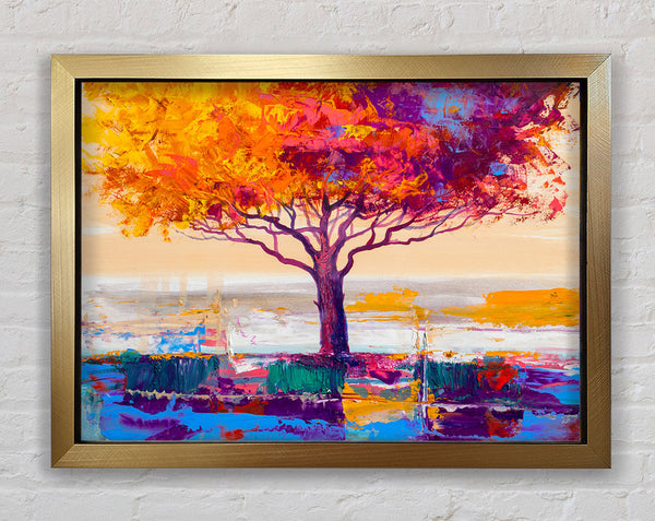 Close Up Tree Autumnal Framed Print