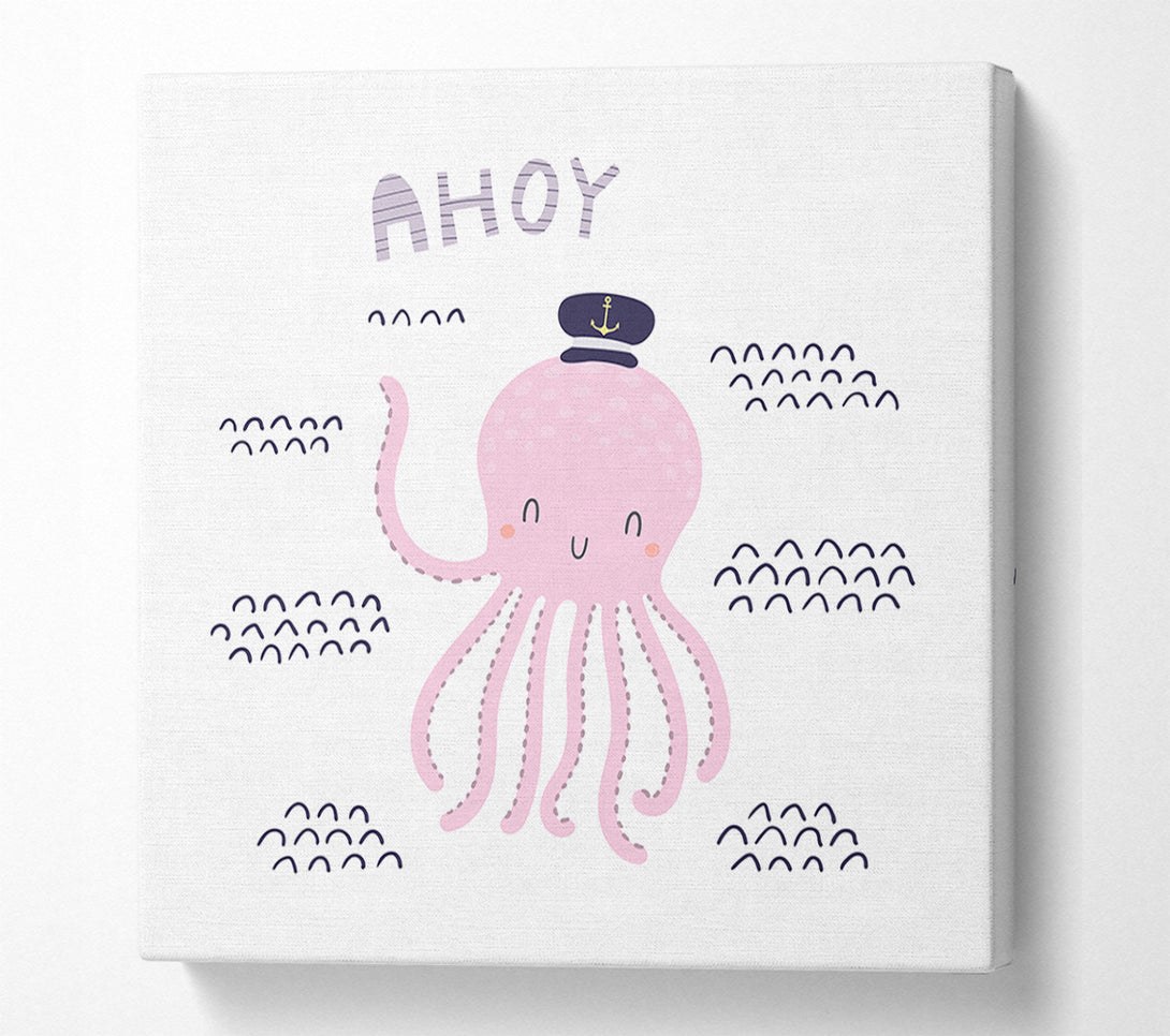  A Canvas Print of Ahoy Octopus Canvas Art