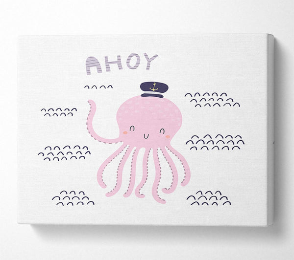 A Canvas Print of Ahoy Octopus Canvas Art