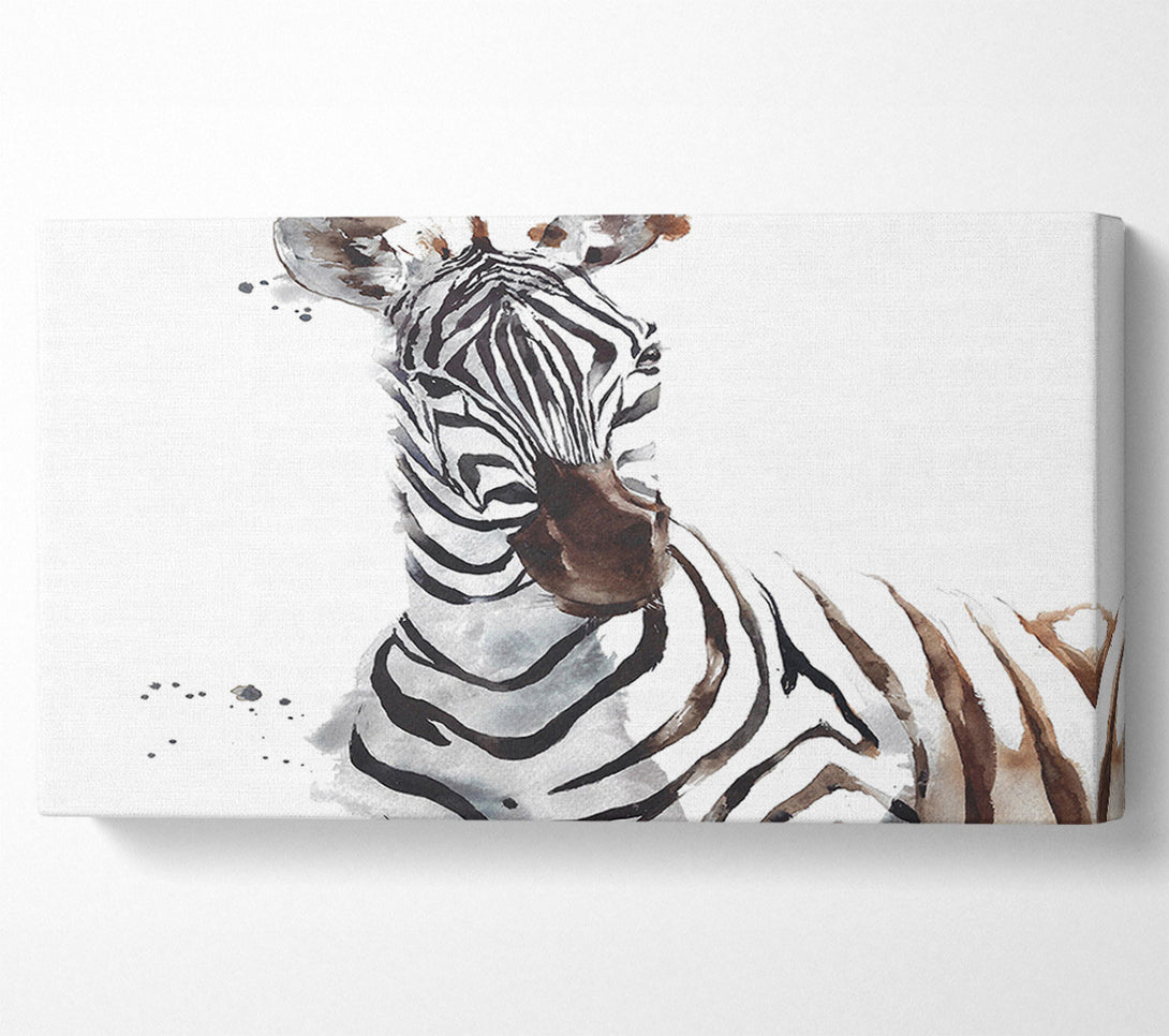  A Canvas Print of Zebta Splatter Canvas Art