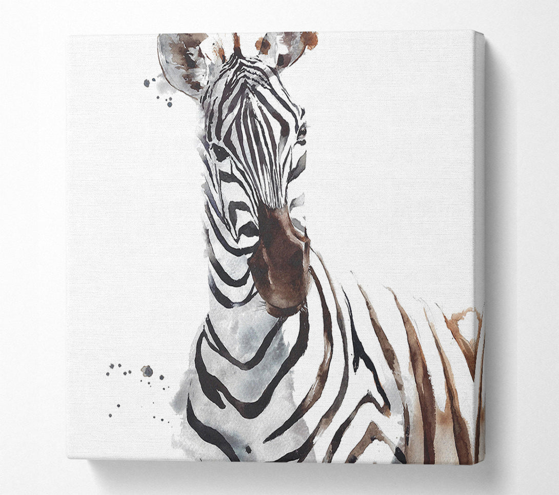  A Canvas Print of Zebta Splatter Canvas Art