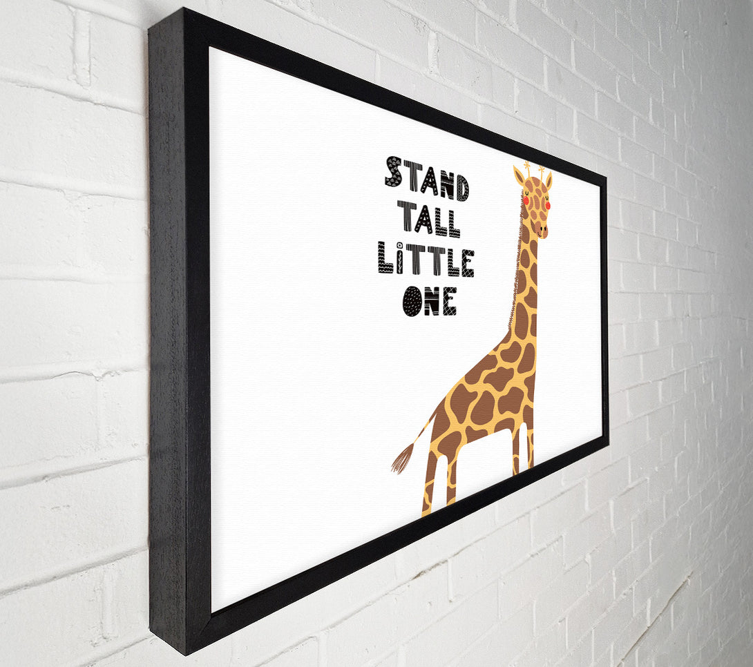  A Canvas Print of Stand Tall Little One Giraffe Canvas Print
