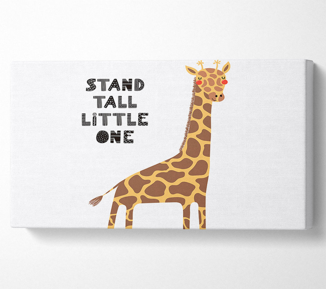  A Canvas Print of Stand Tall Little One Giraffe Canvas Print