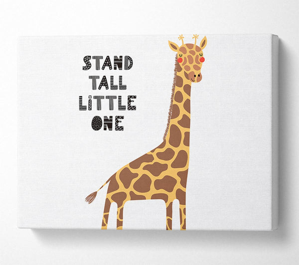  A Canvas Print of Stand Tall Little One Giraffe Canvas Print