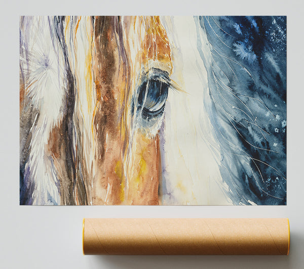 Deep Into Horses Eye Poster