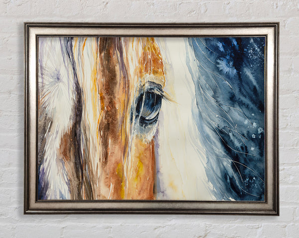 Deep Into Horses Eye Framed Print