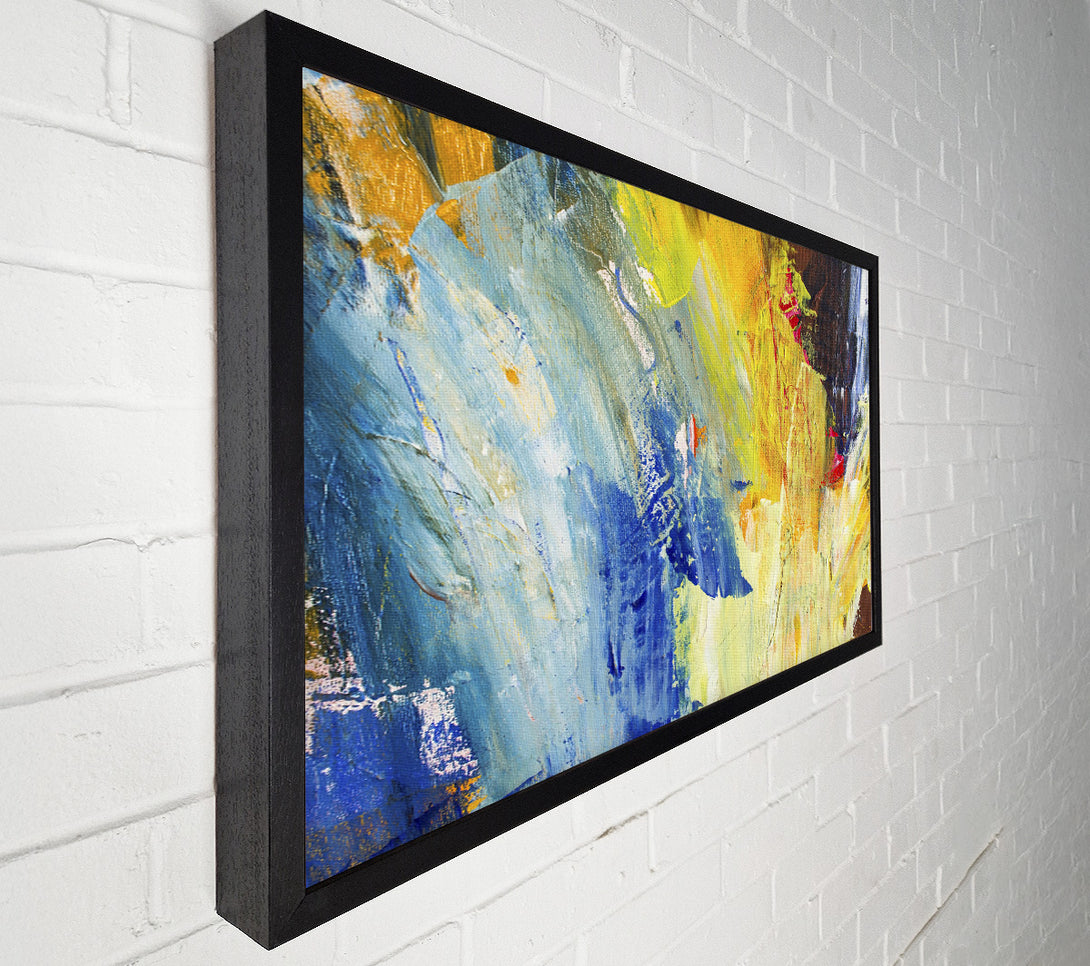 A Canvas Print of Hard Strokes Of Colour Canvas Art