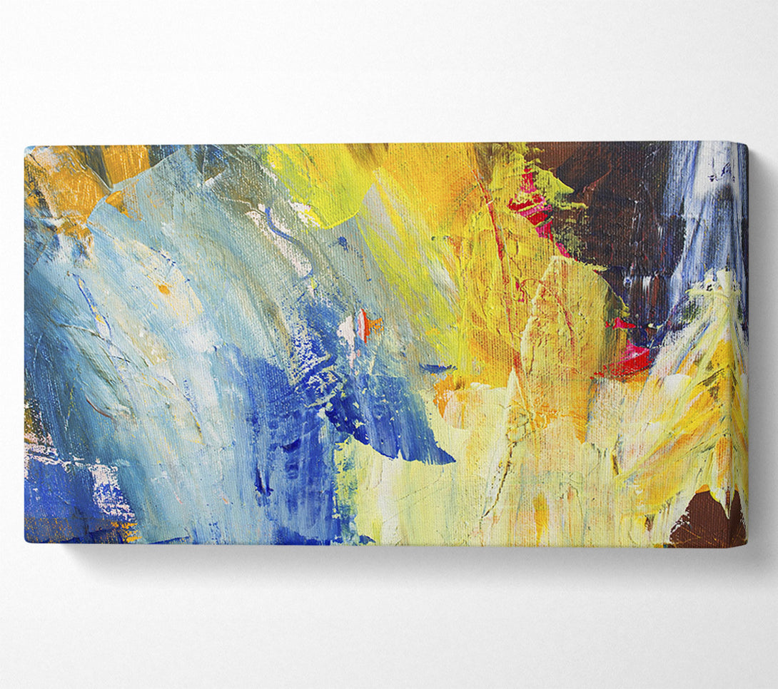  A Canvas Print of Hard Strokes Of Colour Canvas Art
