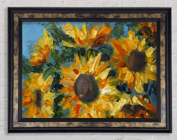 Sunflower Still Life Framed Print