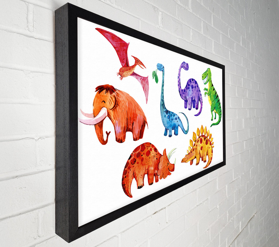  A Canvas Print of Dinosaur Assortment Canvas Print