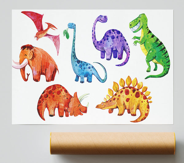 Dinosaur Assortment Poster